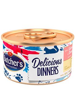 Butcher's Cat Delic. Dinners losos+krevety konz. 85g
