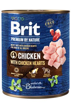 Brit Premium Dog by Nature konz Chicken&Hearts 800g