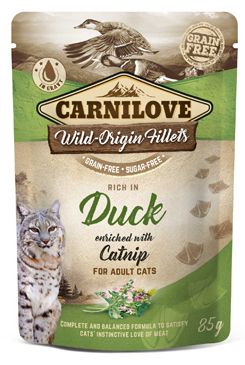Carnilove Cat Pouch Duck Enriched With Catnip 85g
