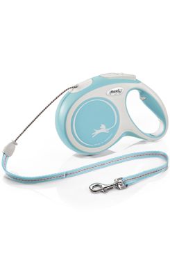 Vodítko FLEXI Comfort M lanko 8m/20kg sv.modrá