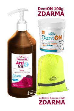 VITAR ArtiVit Sirup 1000ml+DentON100g+batůžek