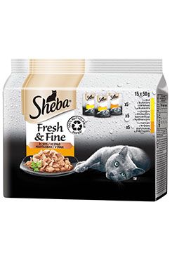Sheba kapsa Drůbeží výběr 15x50g