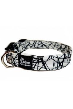 Obojek DINOFASHION Black and White softshell 45/3cm