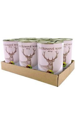 BOHEMIA MASO Zvěřinové ve vlastní šťávě SIX PACK6x400g