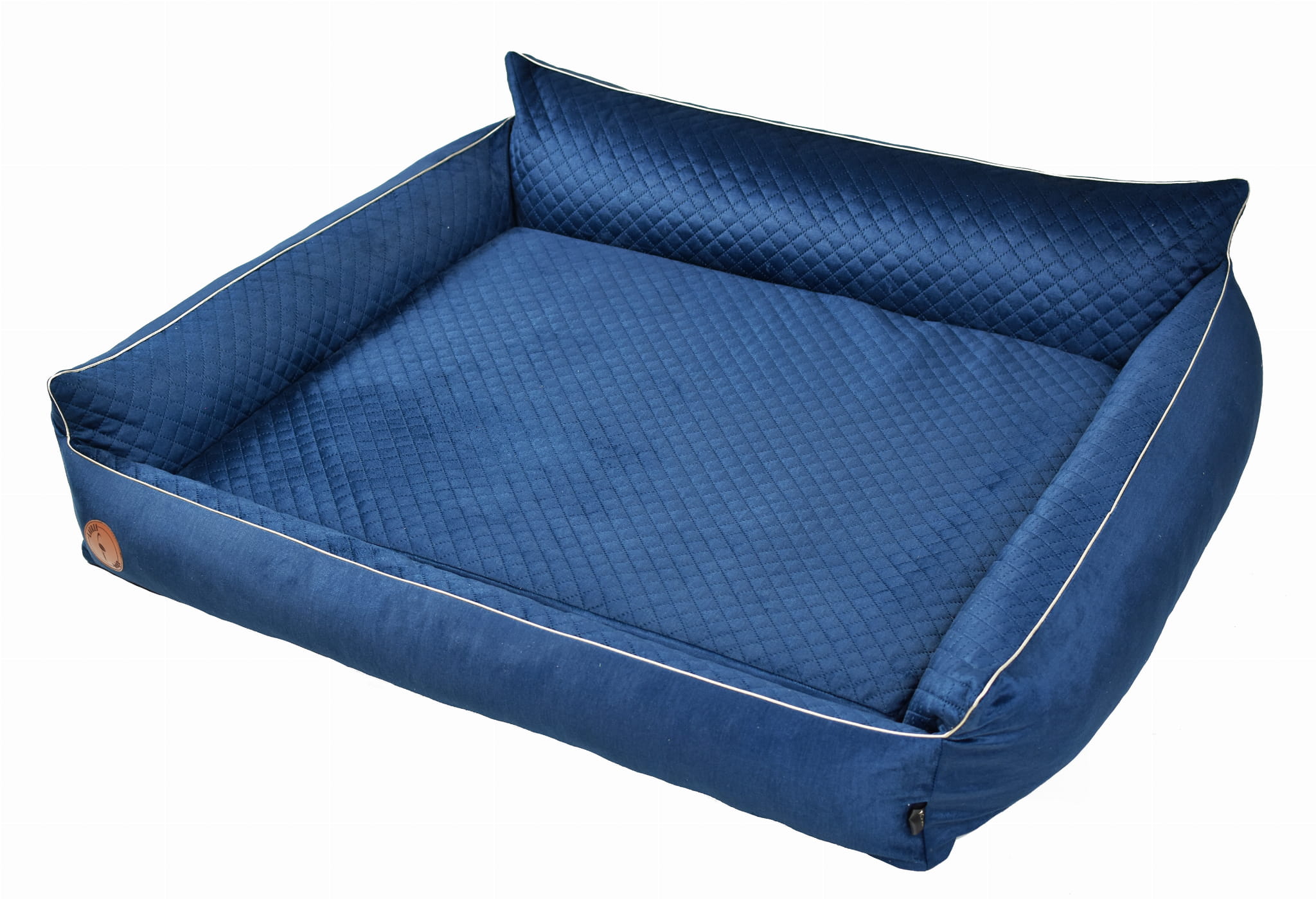 Pelech Rocky Orthopedic vel. M-87x78 cm - VELVET modrý