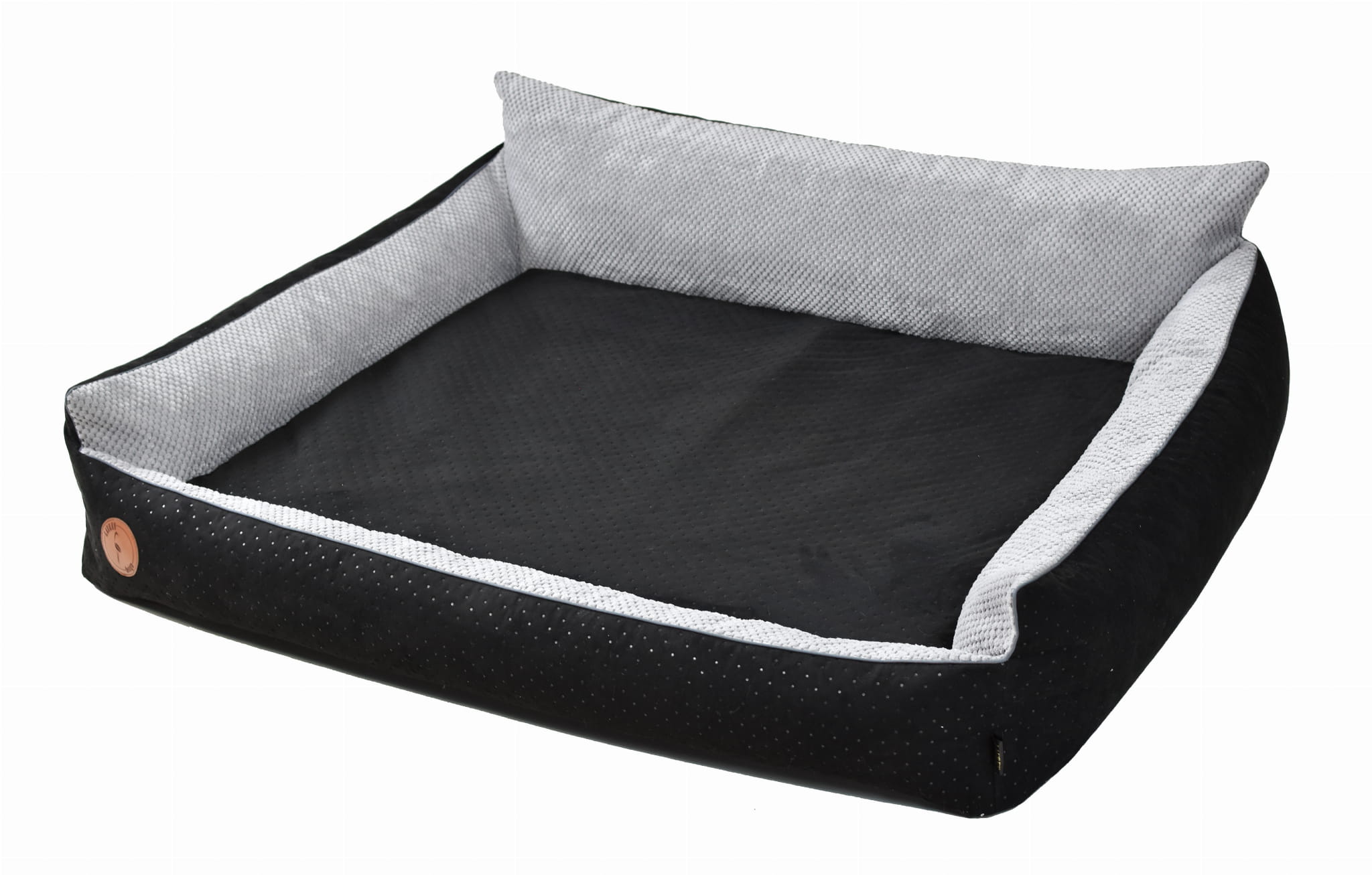 Pelech Rocky Orthopedic vel. M-87x78 cm - černý/šedý