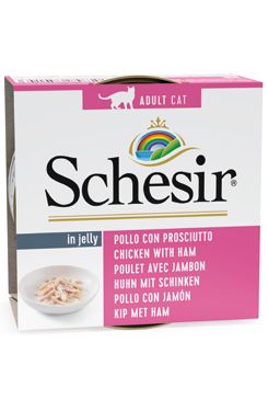 Schesir Cat konz. Adult kuře/šunka 85g
