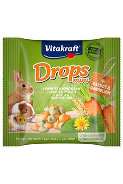 Vitakraft all Rodent poch. Carotties mini Drops 40g