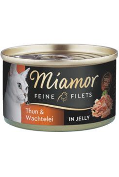 Miamor Cat Filet konzerva tuňák+křepel. vejce želé100g