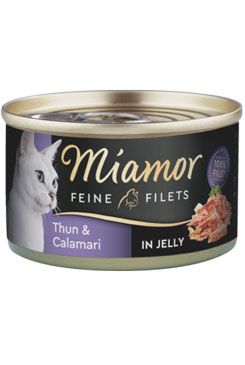 Miamor Cat Filet konzerva tuňák+kalamáry v želé 100g