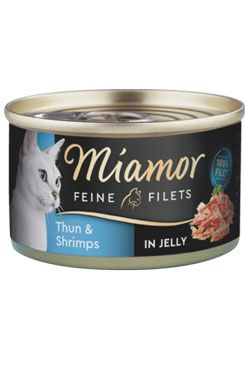 Miamor Cat Filet konzerva tuňák+krevety v želé 100g