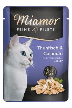 Miamor Cat Filet kapsa tuňák+kalamáry v želé 100g