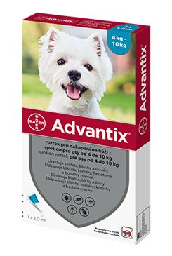 Advantix Spot On 1x1ml pro psy 4-10kg (1 pipeta)