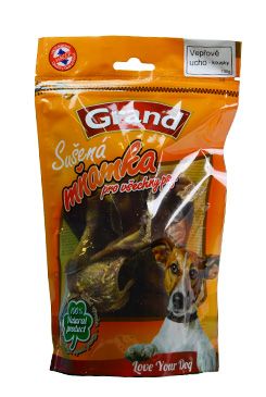 GRAND Suš. Mňamka vepř.ucho kousky 100g