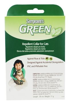 Sergeanťs Green obojek pro kočky 35cm 1ks