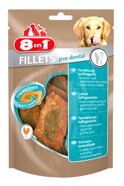 Pochoutka 8in1 Fillets pro dental S 80g (svěží dech)