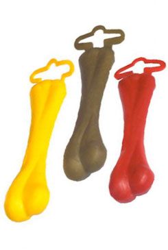 Hračka pes Kost plovací Vanilková střední 13cm SP