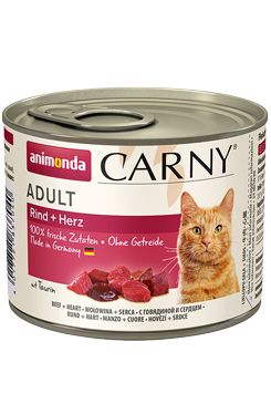 Animonda konz. kočka CARNY Adult hovězí srdce 200g