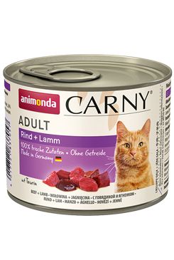 Animonda konz. kočka CARNY Adult hovězí/jehněčí 200g