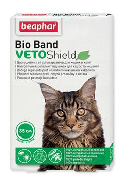 Beaphar Obojek antipar. Bio Band VetoSh. kočka 35cm