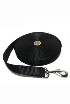Vodítko DINOFASHION stopovací popruh černé 20m/2,5cm