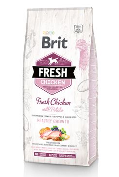 Brit Fresh Dog Chicken&Potato Puppy HealthyGrowth 12kg