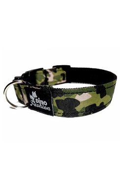 Obojek DINOFASHION Maskáčový zelený 35/2,5cm